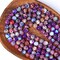 60 Pieces 6mm Natural Gemstone Beads Colorful Imperial Jasper Beads Round Loose Beads for Jewelry Making with Crystal Stretch Cord